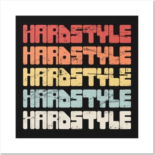 Retro Vintage HARDSTYLE Music Posters and Art